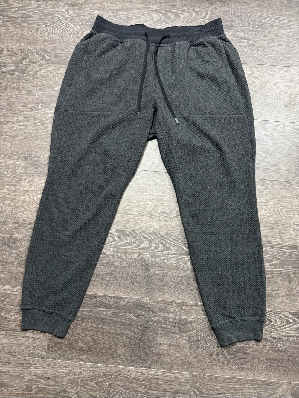 Lululemon At Ease Jogger Men’s XL Heathered Charcoal Grey Textured M5642S